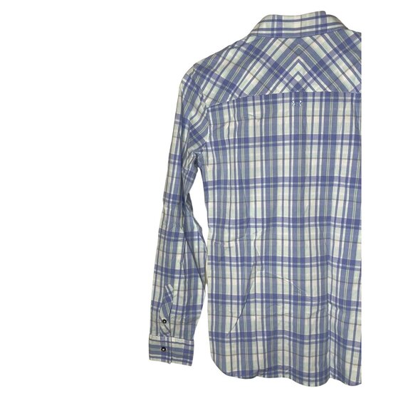 Under Armour Blue Plaid Button Down Shirt Women’s XS - Picture 10 of 12